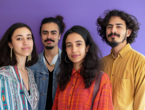 Group of Four Young Adults